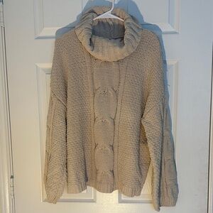 Cozy Cream Turtleneck Sweater